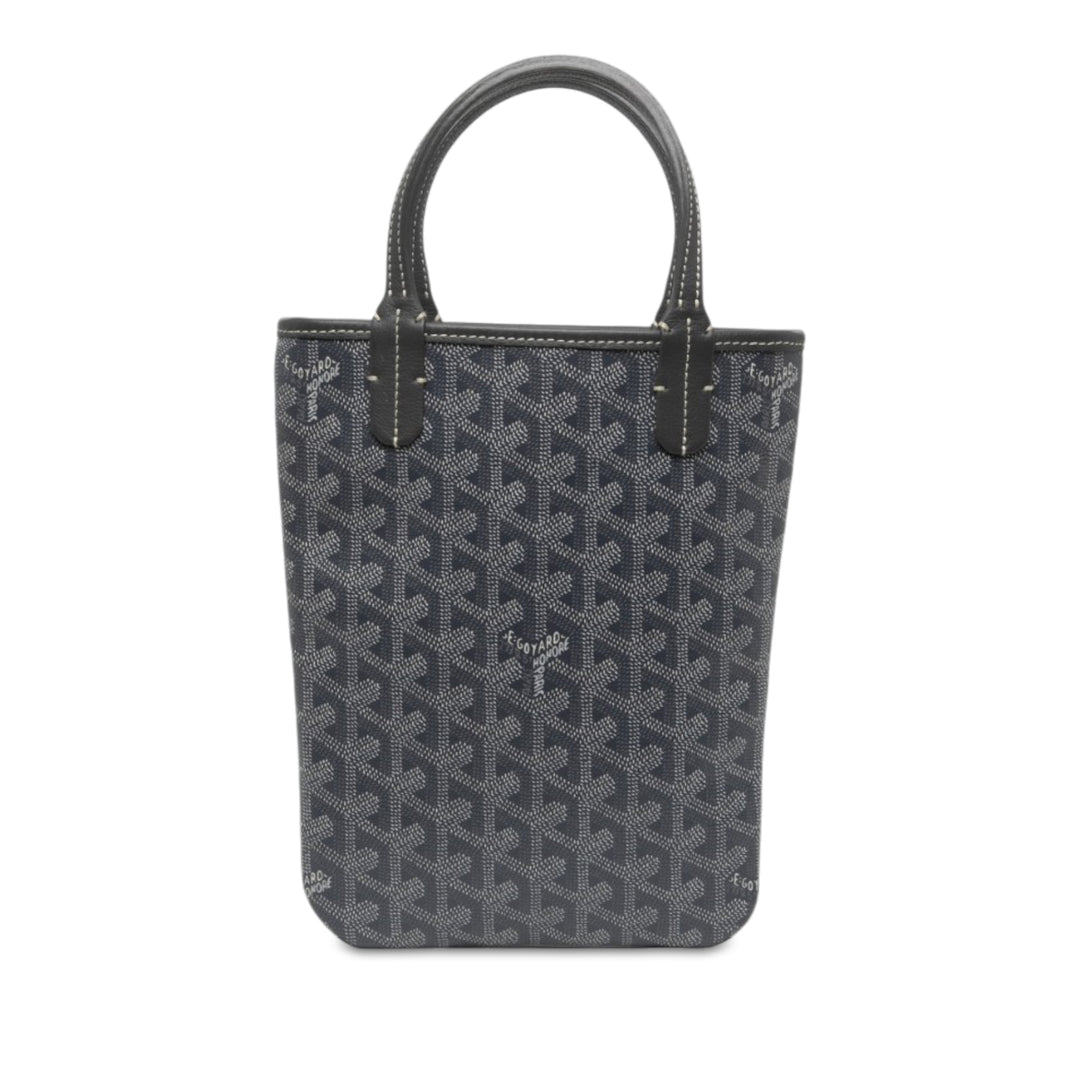 Goyard Sac à main Poitiers Goyardine Gris – vue principale – GABY PARIS
