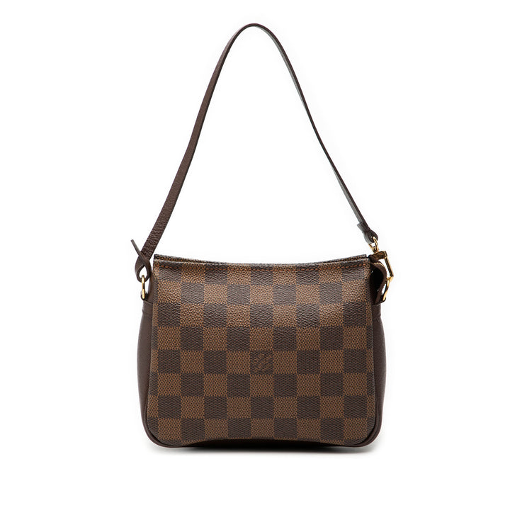 Trousse Pochette Damier Ébène Marron
