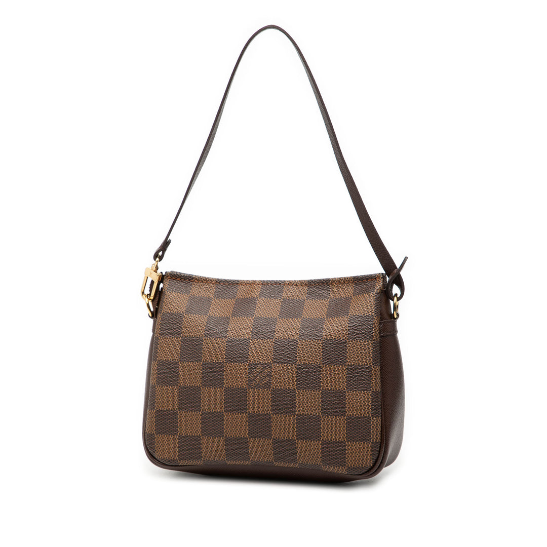 Trousse Pochette Damier Ébène Marron