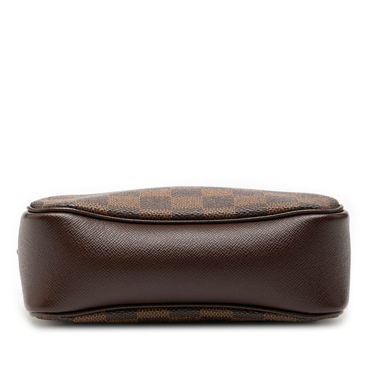 Trousse Pochette Damier Ébène Marron