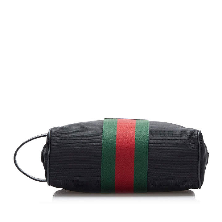 Gucci Techno Web Clutch Black - GABY PARIS