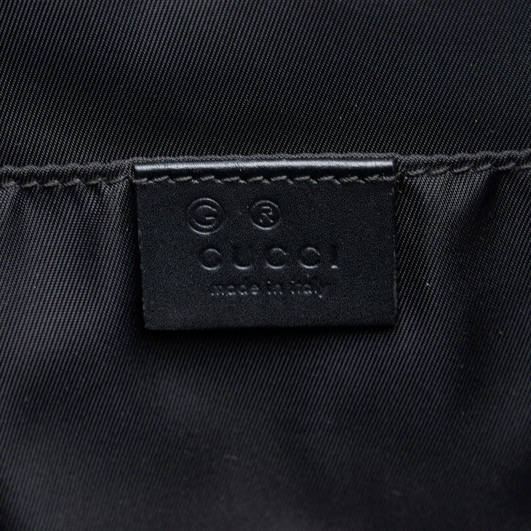 Gucci Nylon Techno Web Clutch Black - GABY PARIS