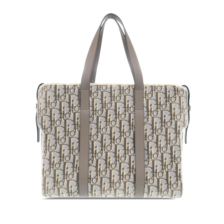 Dior Large Oblique Laine Corolle Cabas