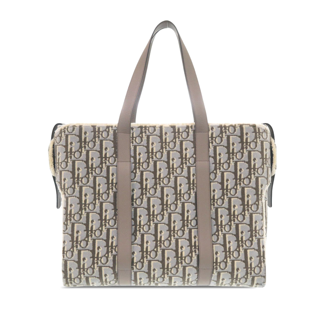 Dior Large Oblique Laine Corolle Cabas