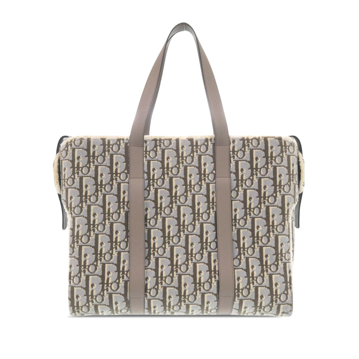 Dior Large Oblique Laine Corolle Cabas