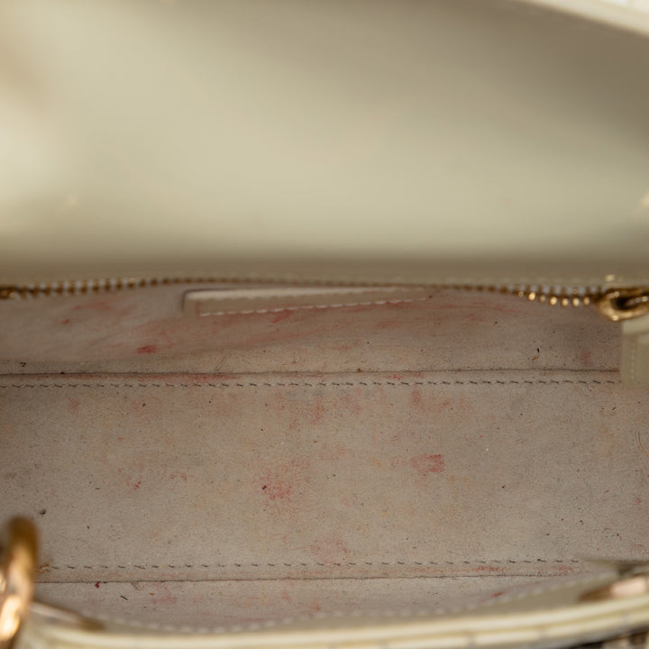 Dior Mini Cuir verni Cannage Lady Dior