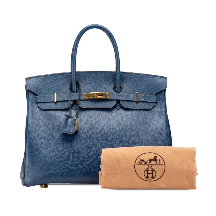Togo Birkin Retourne 35 Blue - Gaby Paris