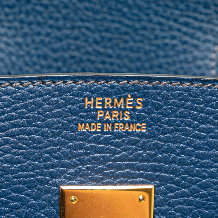 Togo Birkin Retourne 35 Blue - Gaby Paris