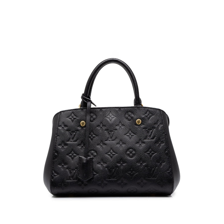 Louis Vuitton Montaigne BB Monogram Empreinte Noir – vue principale – GABY PARIS