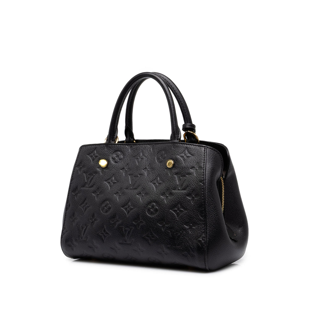 Louis Vuitton Montaigne BB Monogram Empreinte Noir – vue 2 – GABY PARIS