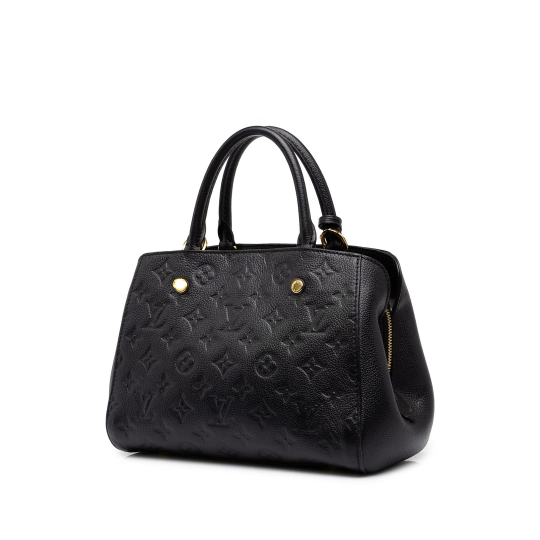 Louis Vuitton Montaigne BB Monogram Empreinte Noir – vue 2 – GABY PARIS