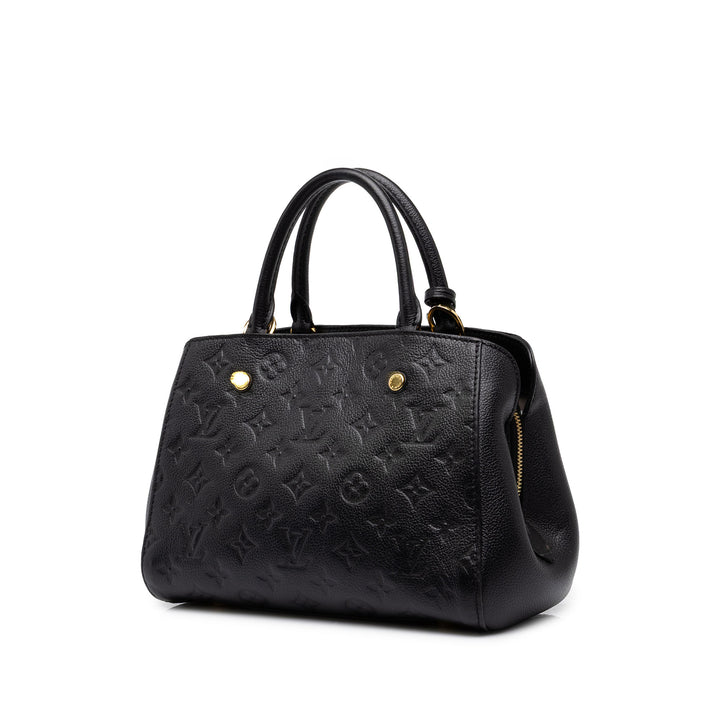 Louis Vuitton Montaigne BB Monogram Empreinte Noir – vue 2 – GABY PARIS