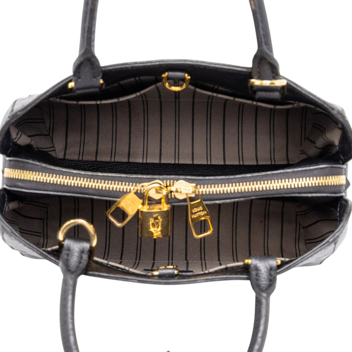 Louis Vuitton Montaigne BB Monogram Empreinte Noir – vue 4 – GABY PARIS