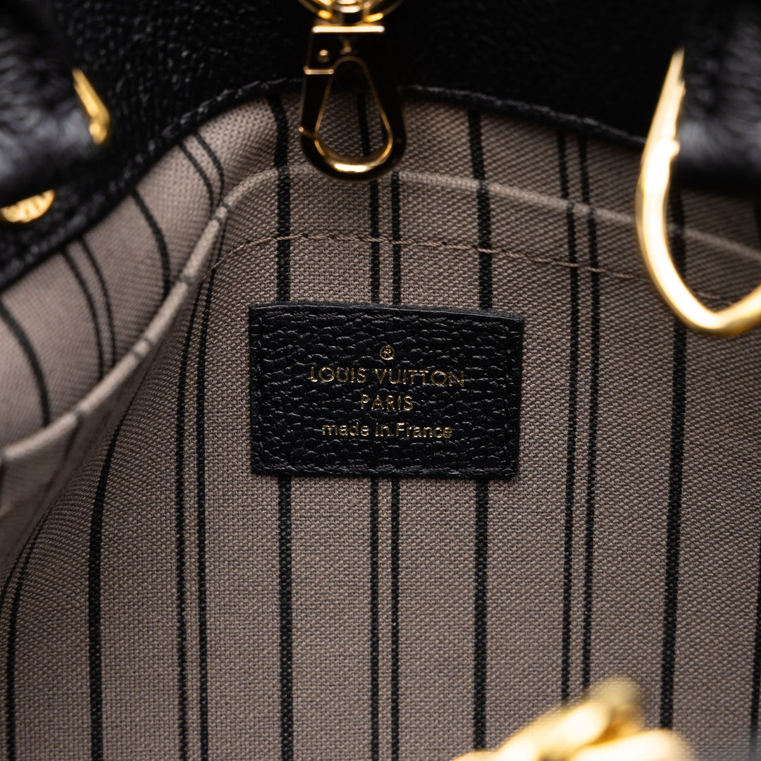 Louis Vuitton Montaigne BB Monogram Empreinte Noir – vue 5 – GABY PARIS
