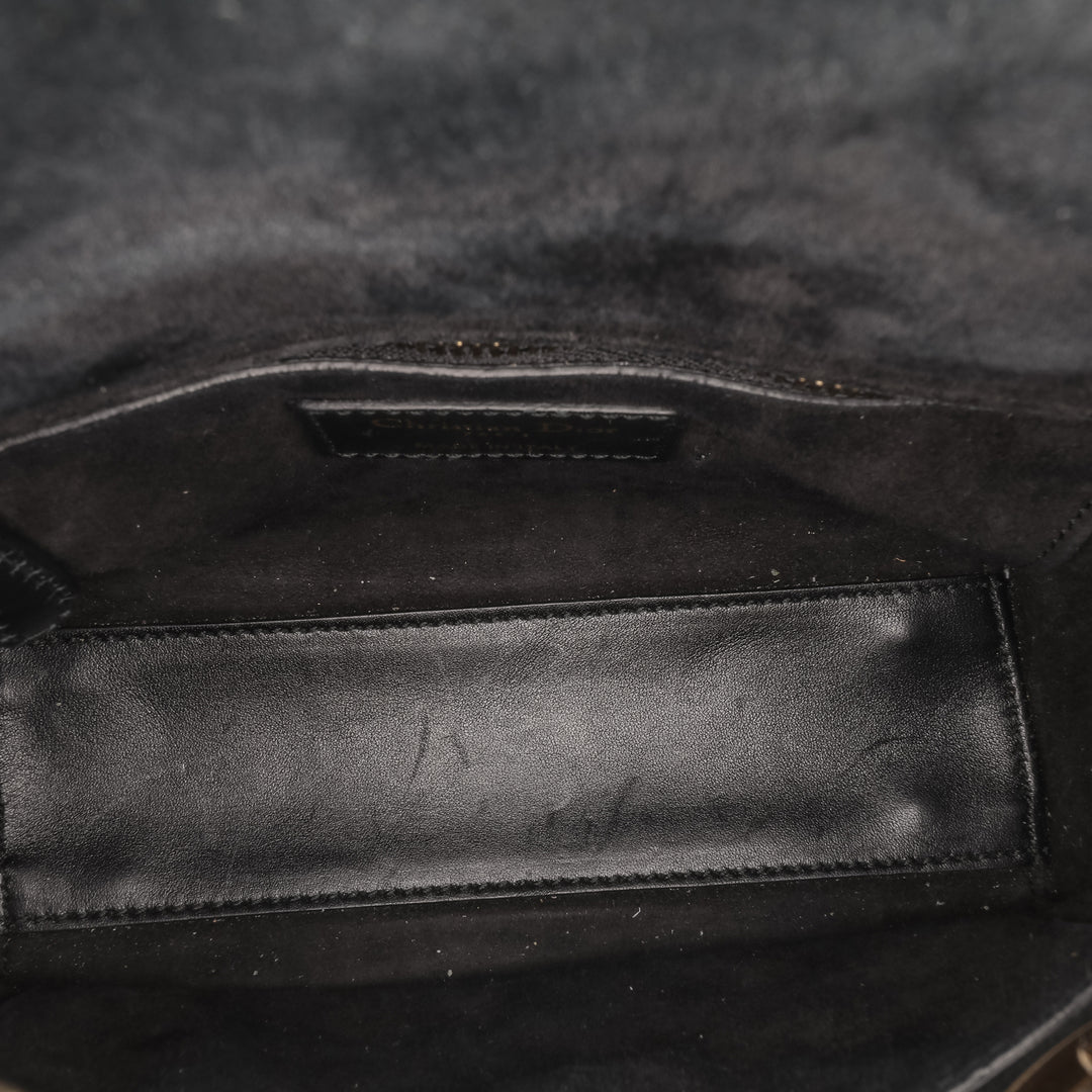 Mini Lambskin Cannage Studded Supple Lady Dior Black - Gaby Paris