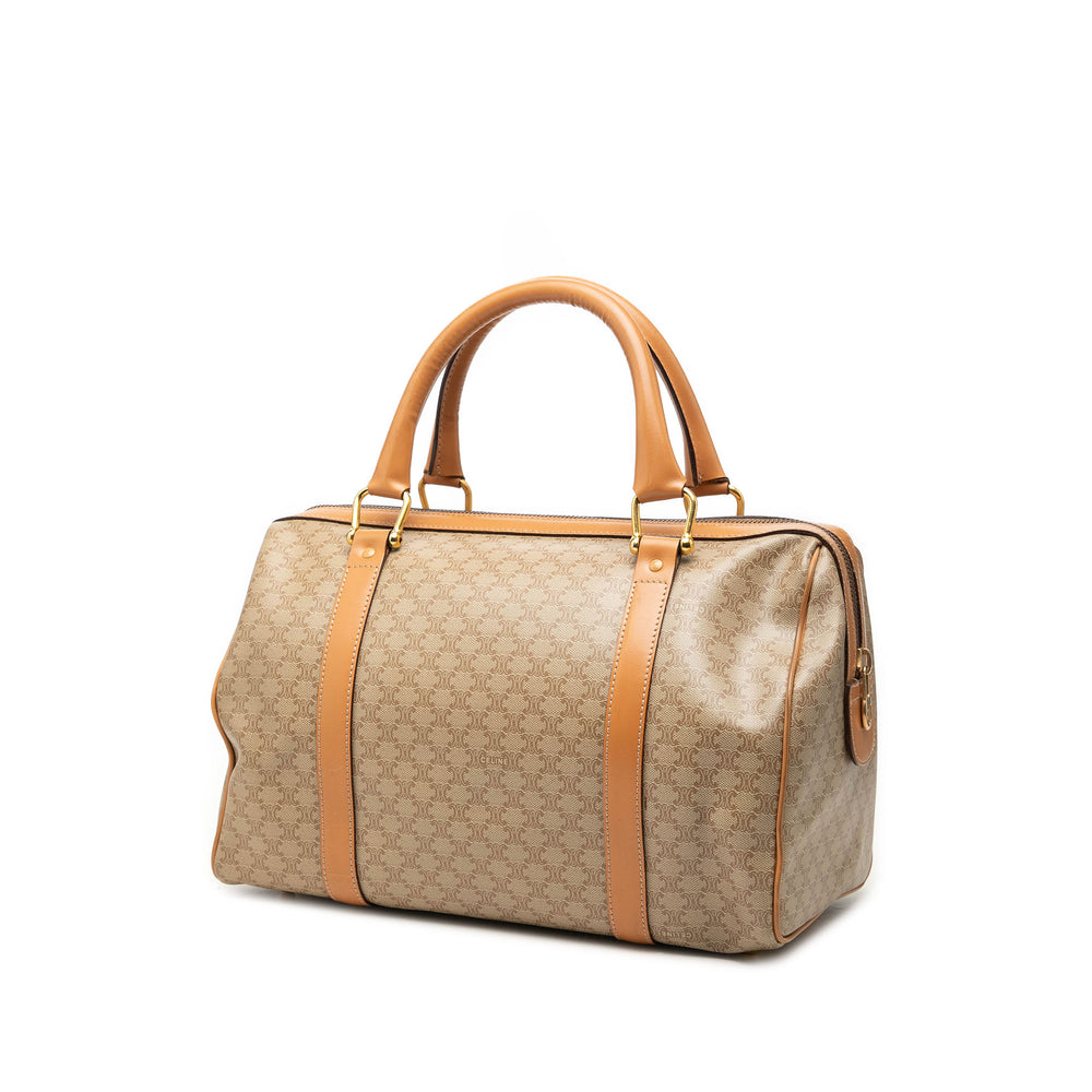 Celine Sac à main Macadam Boston Toile enduite Beige – vue 2 – GABY PARIS