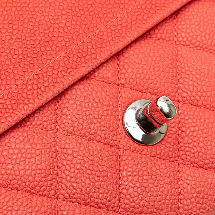 Medium Classic Caviar Double Flap Pink - Gaby Paris