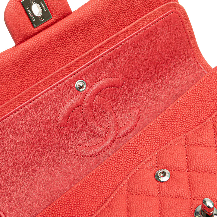 Medium Classic Caviar Double Flap Pink - Gaby Paris