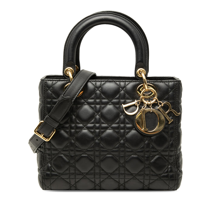Dior Medium Cuir d’agneau Cannage Lady Dior