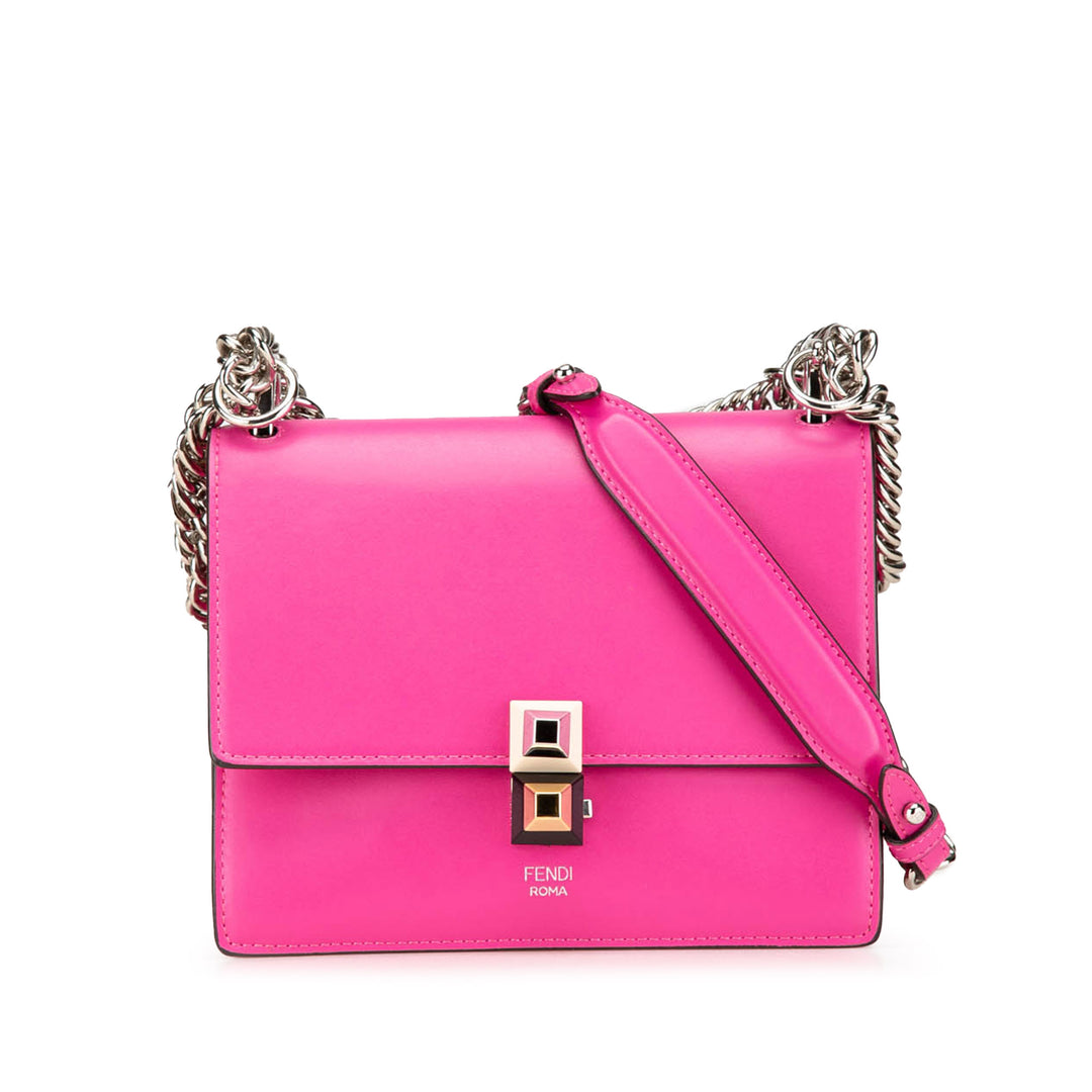 Small Leather Kan I Crossbody Pink - Gaby Paris