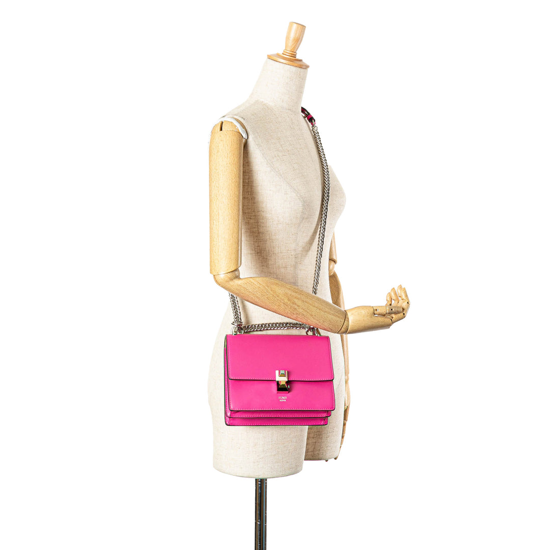 Small Leather Kan I Crossbody Pink - Gaby Paris