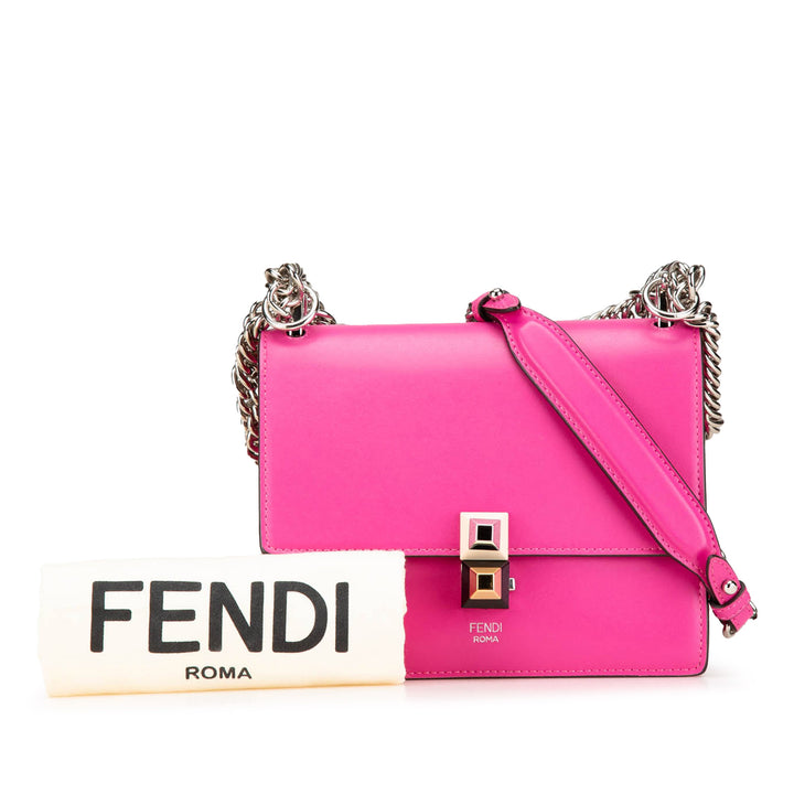 Small Leather Kan I Crossbody Pink - Gaby Paris