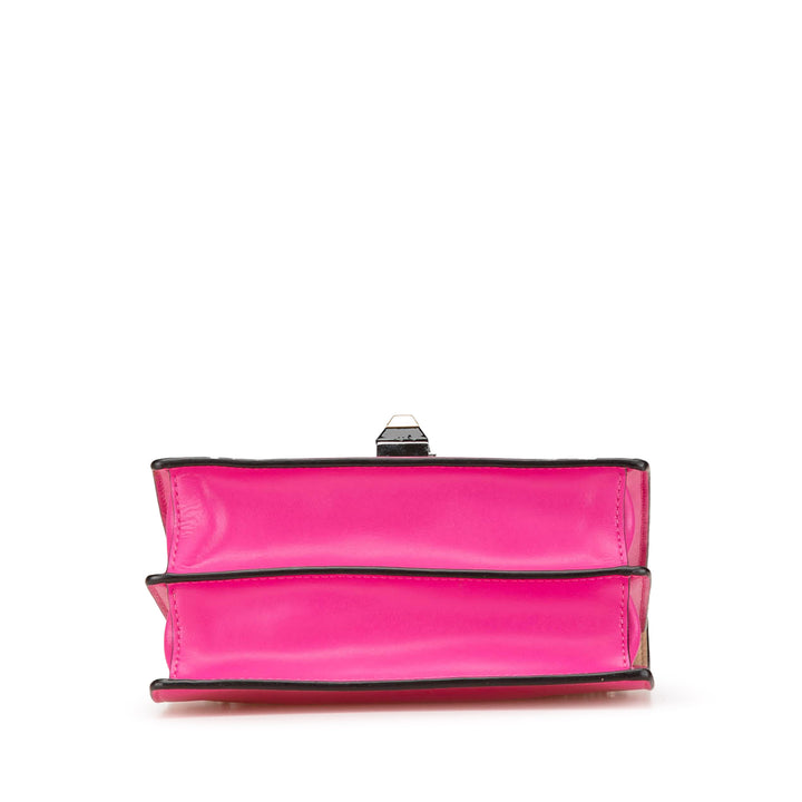 Small Leather Kan I Crossbody Pink - Gaby Paris