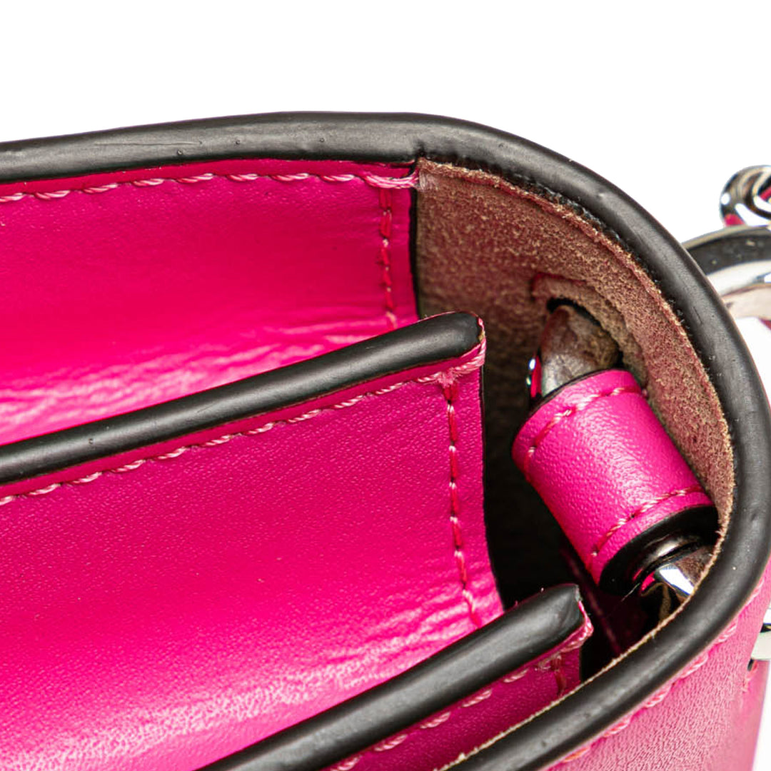 Small Leather Kan I Crossbody Pink - Gaby Paris