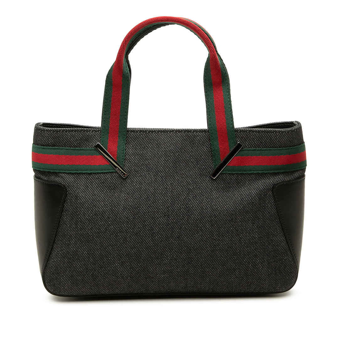 Gucci Web Sac Jean Noir – vue principale – GABY PARIS