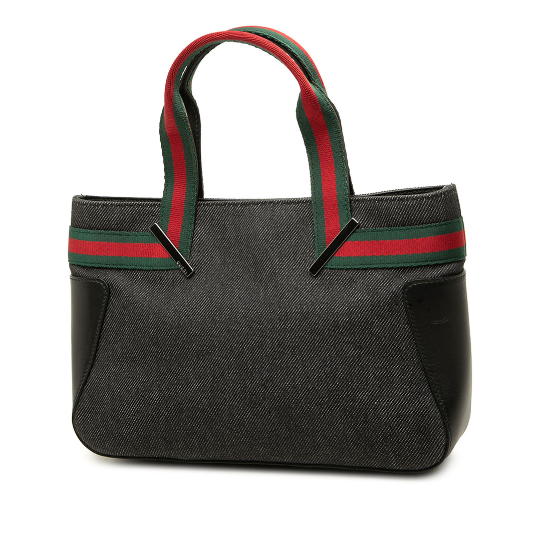 Gucci Web Sac Jean Noir – vue 2 – GABY PARIS