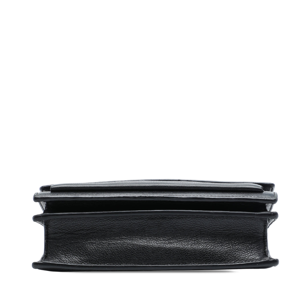 grainé Sunset Sac Moyen Cuir de veau grainé Noir