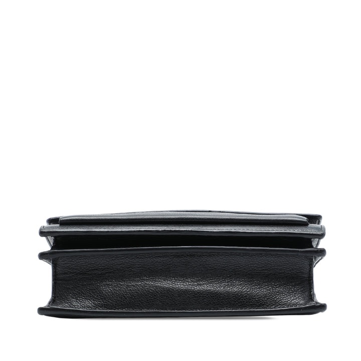 grainé Sunset Sac Moyen Cuir de veau grainé Noir