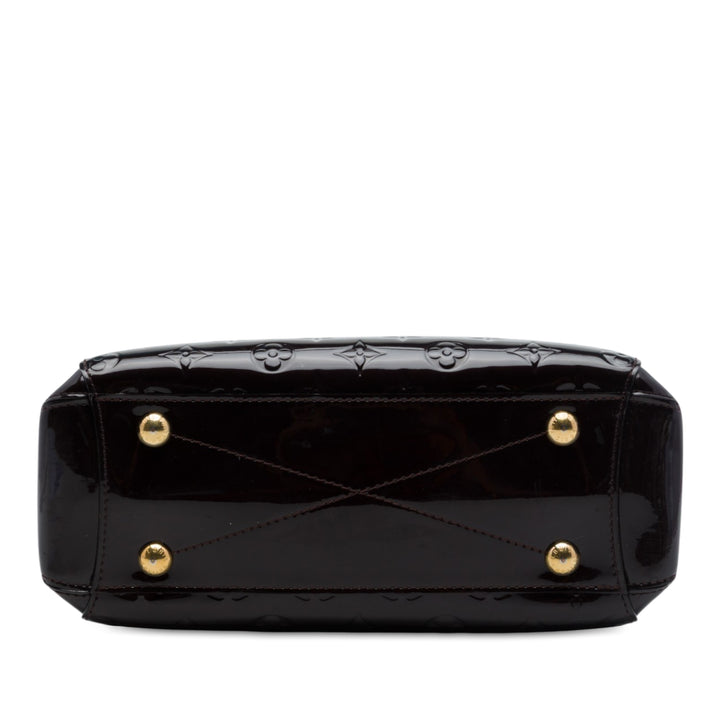 Louis Vuitton Montaigne BB Cuir verni Monogram Violet – vue 3 – GABY PARIS