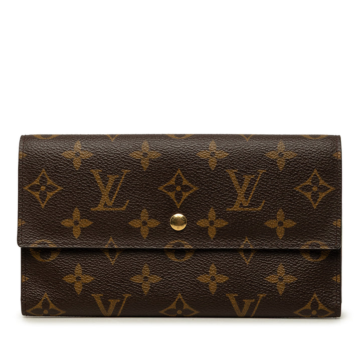 Porte Tresor International Monogram Marron