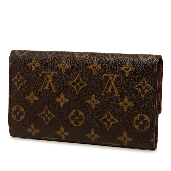 Porte Tresor International Monogram Marron
