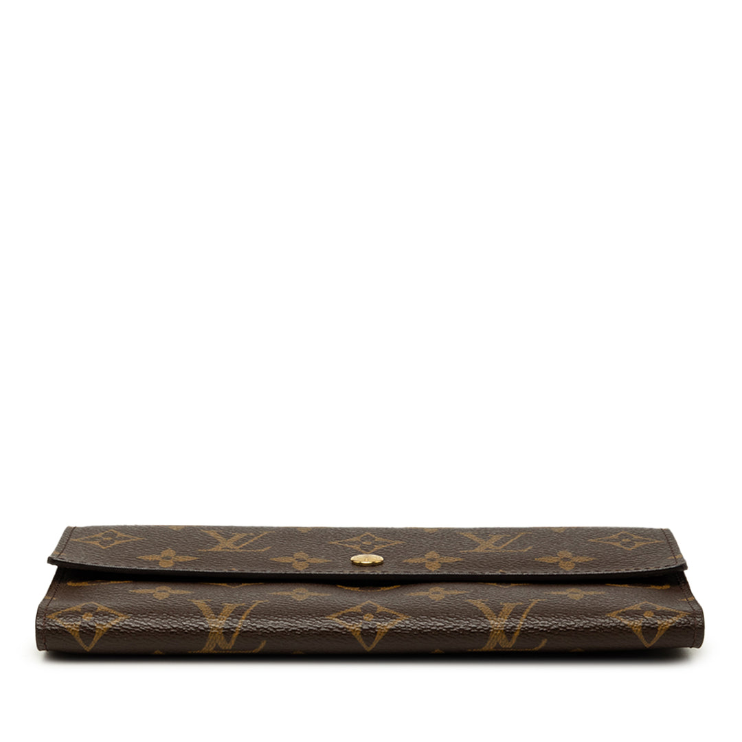 Porte Tresor International Monogram Marron