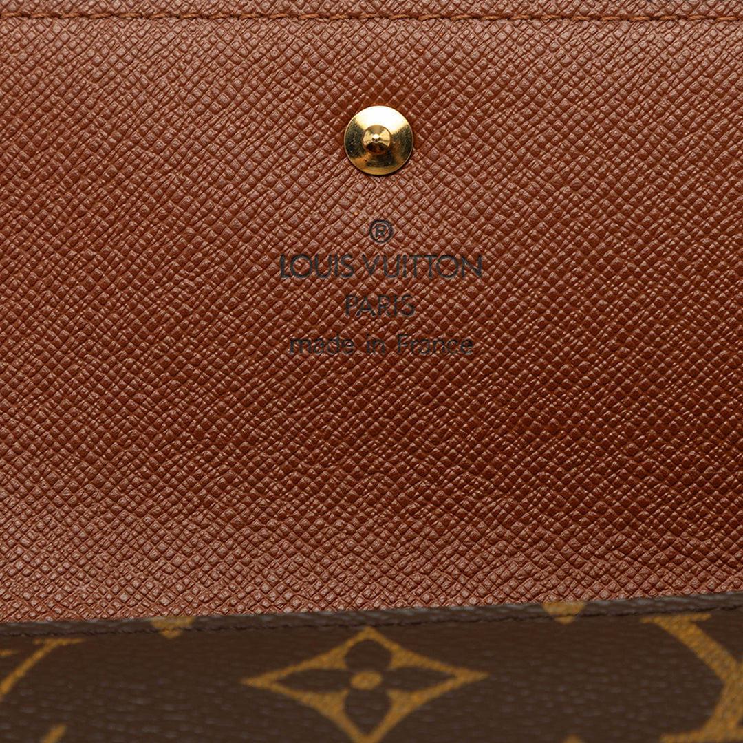 Porte Tresor International Monogram Marron