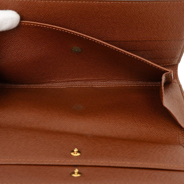 Porte Tresor International Monogram Marron