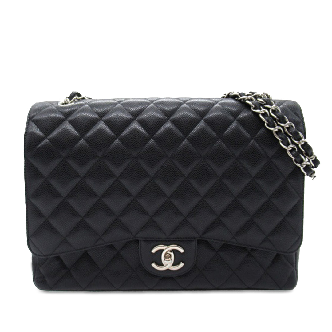 Chanel Maxi Classic Caviar Double rabat Noir – GABY PARIS Authentique