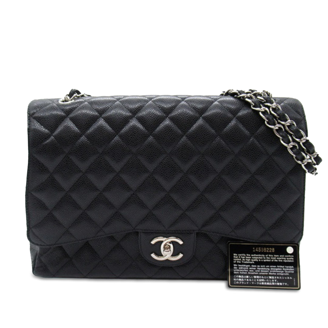 Chanel Maxi Classic Caviar Double rabat Noir – GABY PARIS Authentique