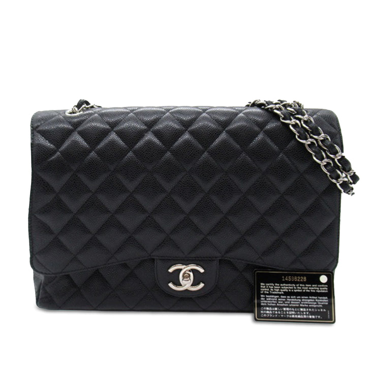 Chanel Maxi Classic Caviar Double rabat Noir – GABY PARIS Authentique