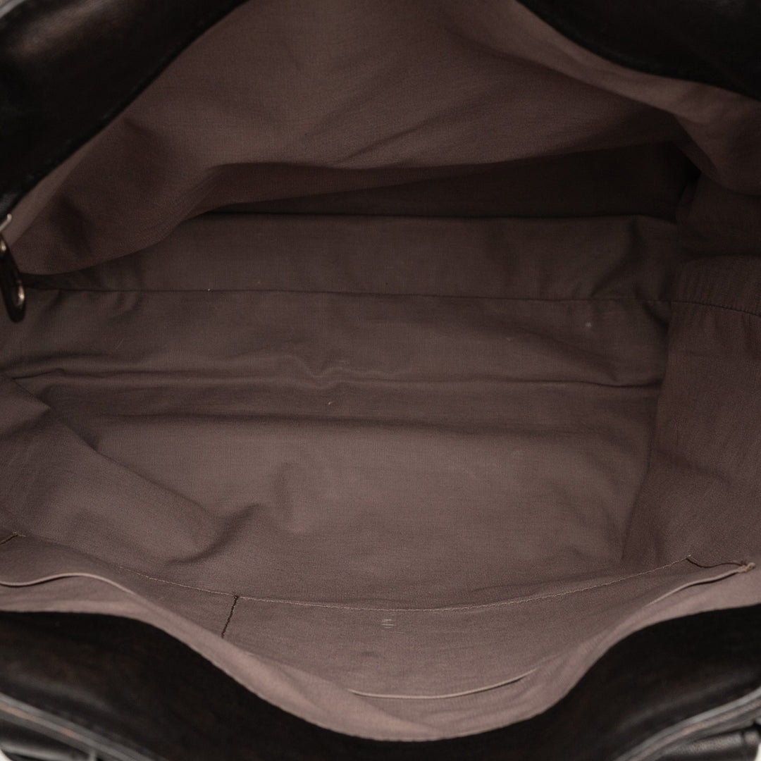 Bottega Veneta Nappa Intrecciato Vertical Convertible Sac cartable Noir – GABY PARIS Authentique