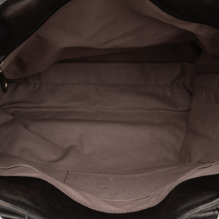 Bottega Veneta Nappa Intrecciato Vertical Convertible Sac cartable Noir – GABY PARIS Authentique