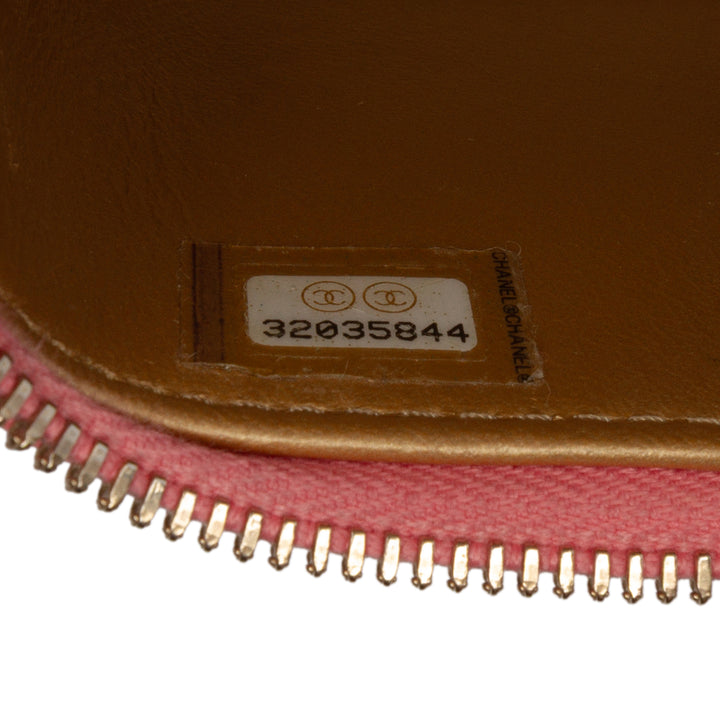 Chanel Mini Matelassé Cuir d’agneau Perle Crush Vanity avec chaîne