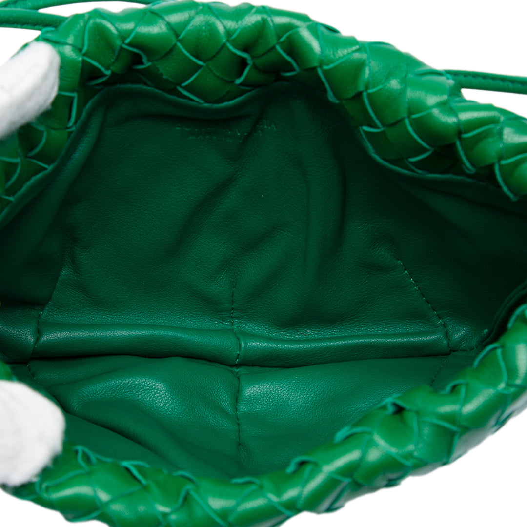 Bottega Veneta Sac bandoulière Intrecciato Bulb nappa Mini Vert – vue 4 – GABY PARIS