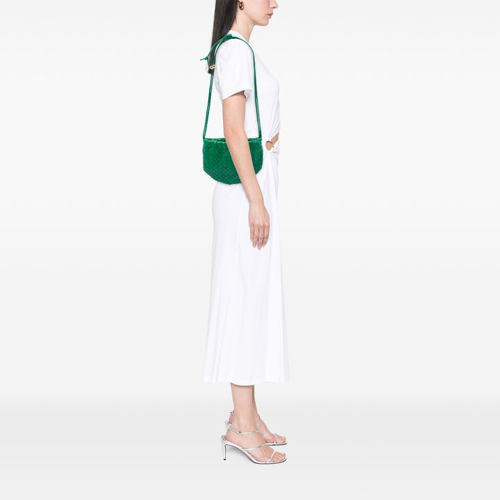 Bottega Veneta Sac bandoulière Intrecciato Bulb nappa Mini Vert – vue 5 – GABY PARIS