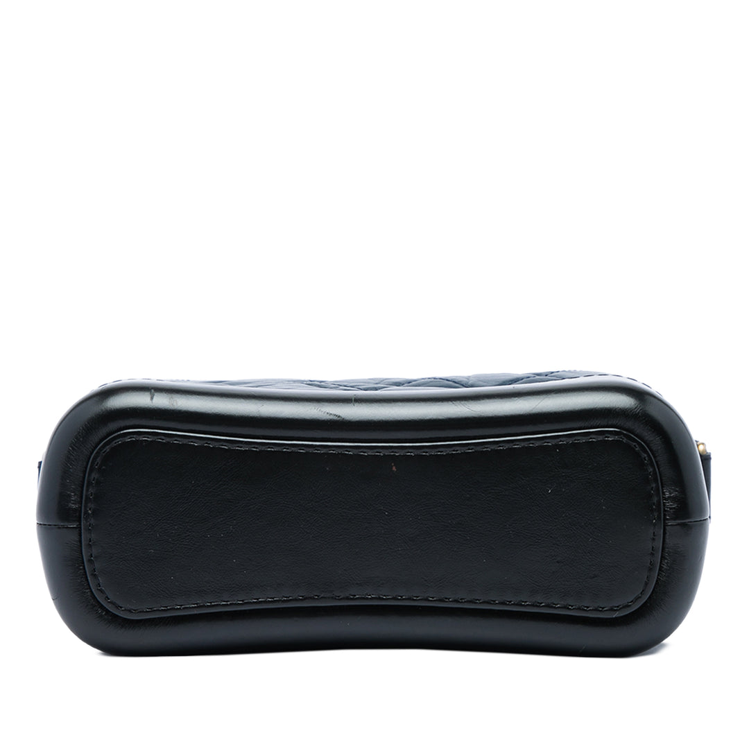 Chanel Bicolore Matelassé vieilli Gabrielle Hobo Petit Cuir de veau Bleu