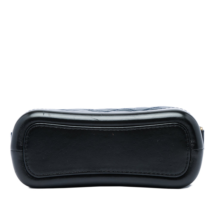 Chanel Bicolore Matelassé vieilli Gabrielle Hobo Petit Cuir de veau Bleu