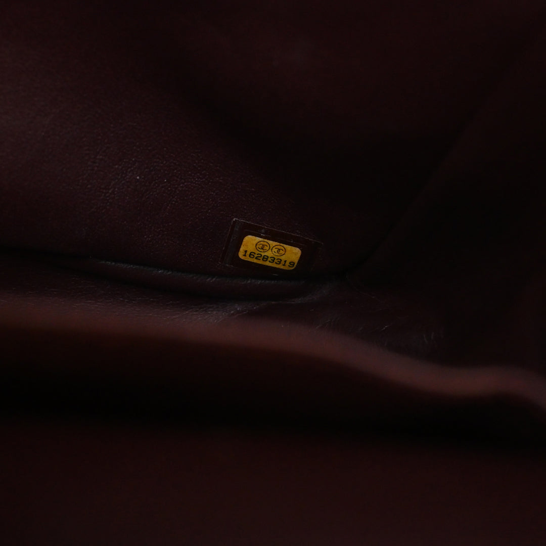 Classic Double rabat Jumbo Cuir caviar Noir