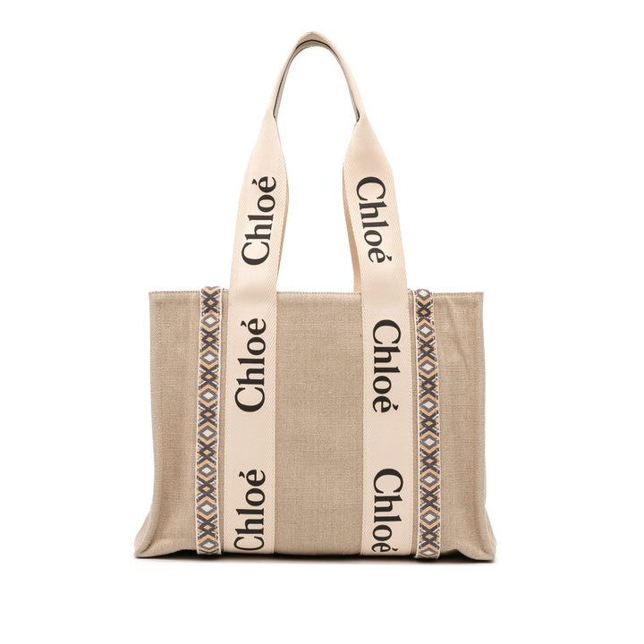 Chloé Medium Toile Woody Cabas